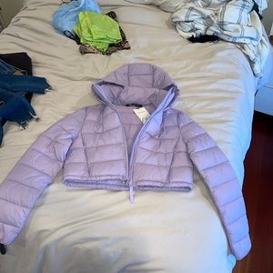 BNWT Cropped Purple Zara Jacket